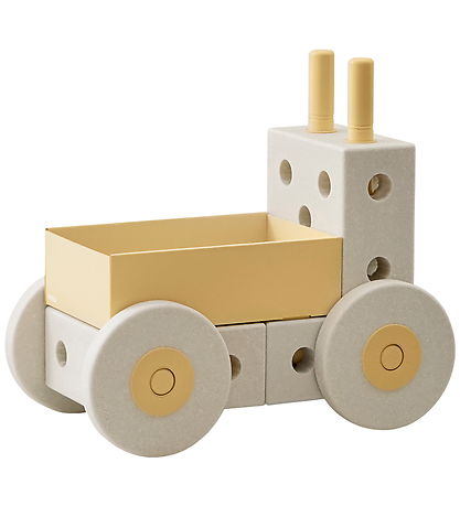 MODU Loopwagen 3-in-1 - 48x27x44 cm - Zand Grey/Honey Yellow