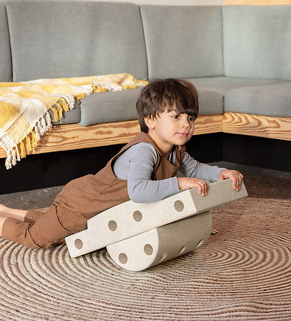 MODU Neugier Set - 14 Teile - 50x30x20 cm - Sand Grey/Honey Gelb