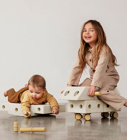MODU Explorer Set - 20 Parts - 55x40x20 cm - Sand Grey/Honey Yel