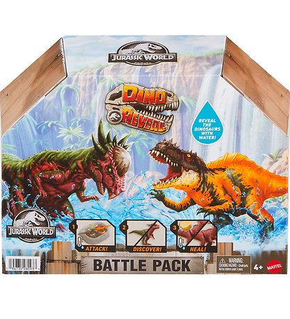 Jurassic World Leikfang - Endurfæðing Dino Afhjúpun - Bardagapak