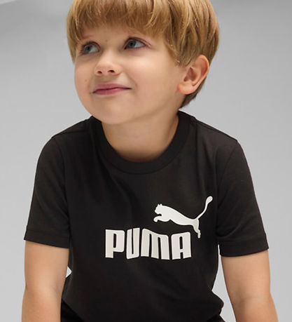 Puma Stuttermabolur - ESS nr. 1 Lógó - Svart