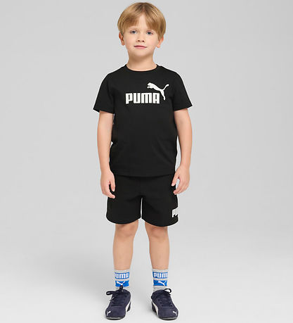 Puma Stuttermabolur - ESS nr. 1 Lógó - Svart