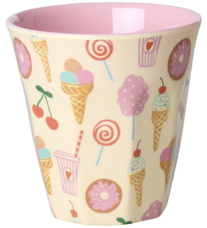 Rice Bollar - Melamín - 6 Stk. - 160 ml - Bleikt Fun Fair