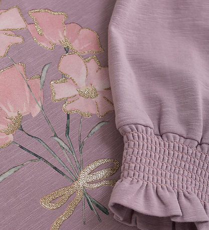 Minymo Bluse - Elderberry m. Print