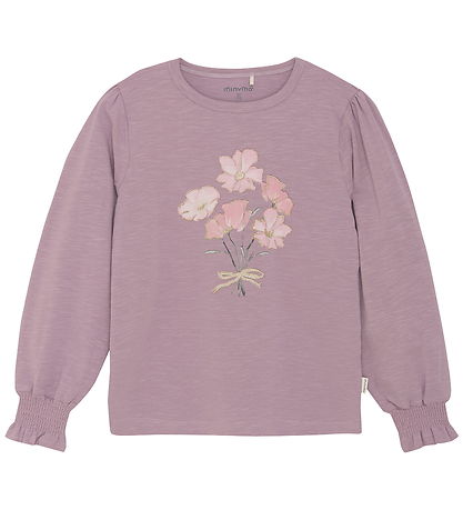 Minymo Bluse - Elderberry m. Print