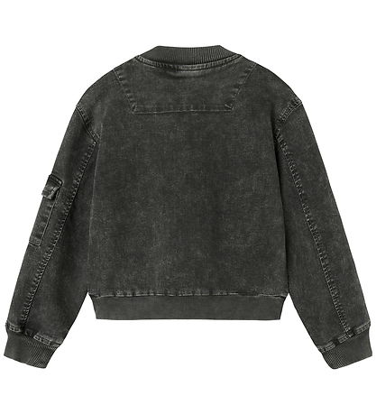 Name It Denim/Bomber Jacket - NkfLuna - Dark Grey Denim