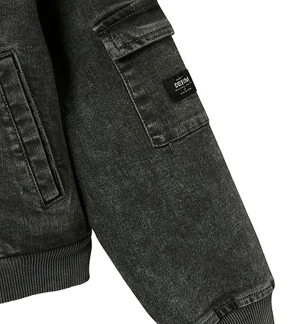 Name It Denim/Bomber Jacket - NkfLuna - Dark Grey Denim
