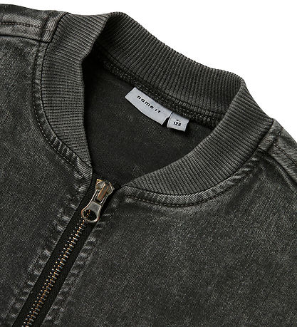 Name It Denim/Bomber Jacket - NkfLuna - Dark Grey Denim