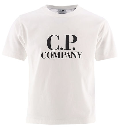 C.P. Company T-shirt - Gauze White w. Black