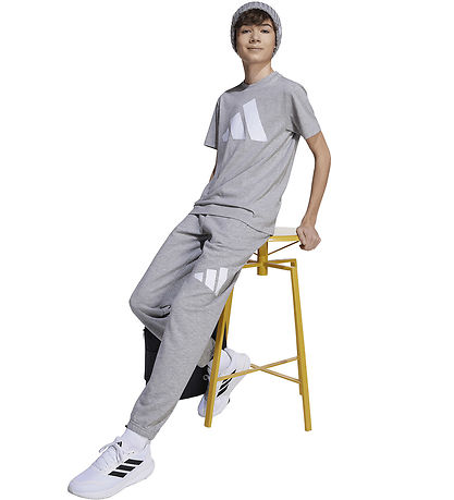 adidas Performance Joggingbroek - J BL FT PT - Mgreyh/Wit