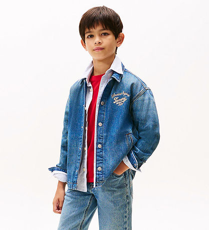 Tommy Hilfiger Jeansjacke - Verpackung Shacket - Islandblue