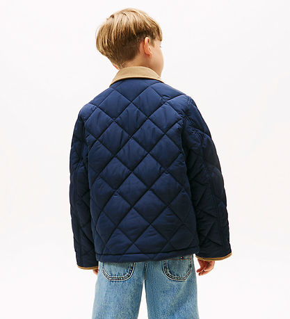Tommy Hilfiger Thermojakki - Quiltet - Kragi með andstæðum lit -