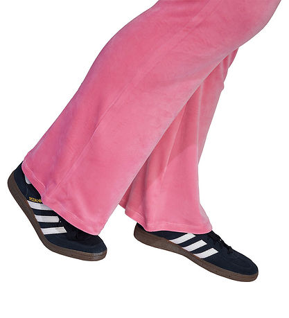 adidas Originals Velvet Trousers - Pnkfus/White w. Logo