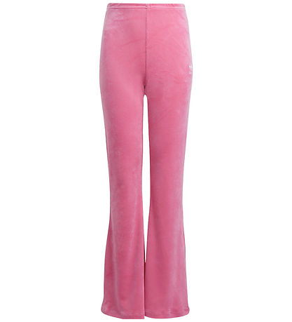 adidas Originals Velvet Trousers - Pnkfus/White w. Logo