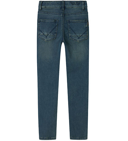 Name It Gallabuxur - Núll - NkmTheo - Vintage Dark Blue Denim