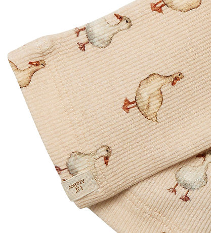 Lil' Atelier leggings - Rib - NmfGavo - Sand Dollar/Duck