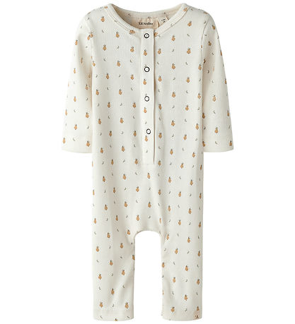 Lil' Atelier Samfestingur - Rib - NbnLago - Coconut Mjólk/Pear