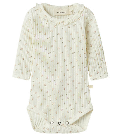 Lil' Atelier Body l/ä - Rib - NbfHulla - Coconut Mjölk