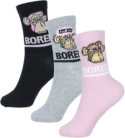 LMTD Sokkar - 3 pakkar - NlfAbrissi - Black/Black