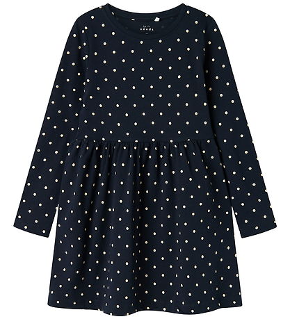 Name It Kleid - NkfVivia - Dark Sapphire m. Punkte