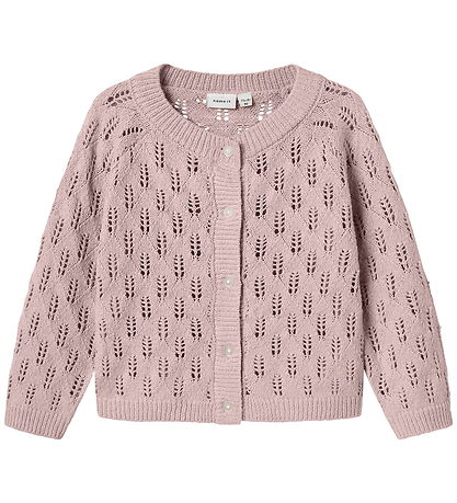Name It Cardigan - Prjónað - NmfLeslie - Glansandi Lilac