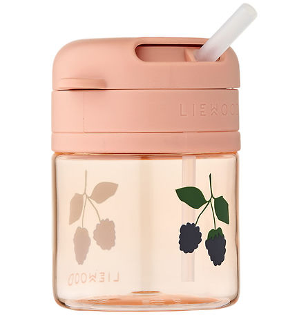 Liewood Becher m. Strohhalme - 280 ml - Berry/Pale Toskana