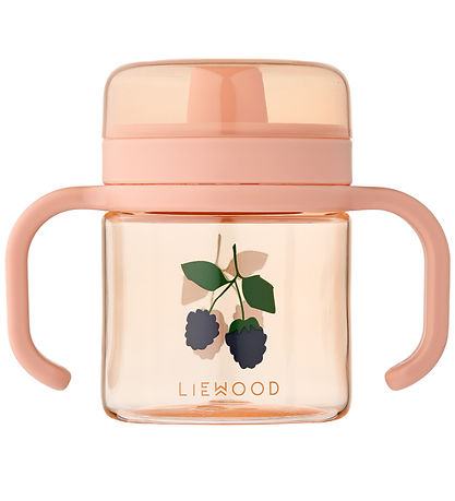 Liewood Becher m. Strohhalme - 280 ml - Berry/Pale Toskana