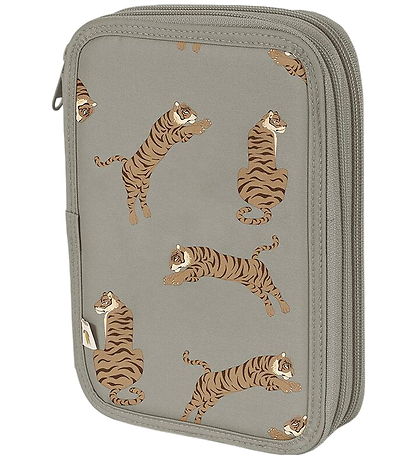Konges Sløjd Pencil Case w. Contents - Clover - Tiger Oak