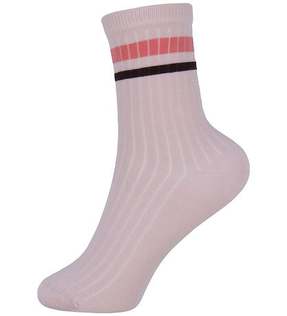 Name It Socks - 3-Pack - NkfLuna - Bright White/Rapture Rose