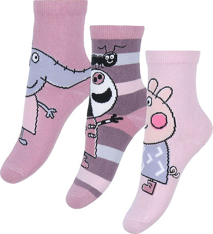 Name It Socks - 3-Pack - NmfOdassa - Peppa Pig - Corsage