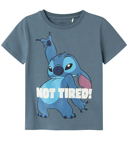 Name It Pyjama Set - NmmArush - Stitch - Blue Mirage