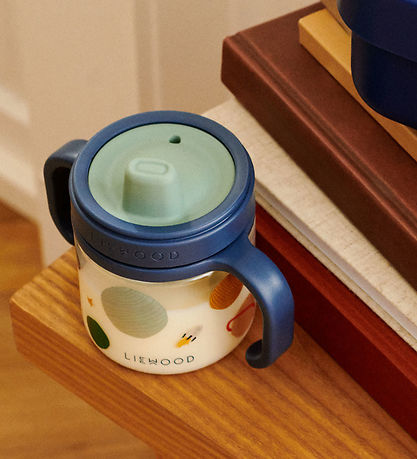 Liewood Cup w. Spout Lid - 280 mL - Universe/Classic Navy