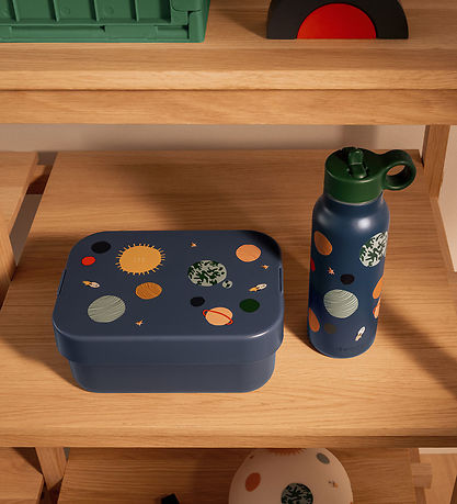 Liewood Water Bottle - Falk - 350 mL- Universe/Classic Navy