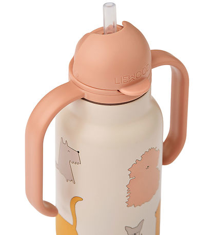 Liewood Drikkeflaske - Kimmie - 250 ml - Katter And Hunder/Sandy