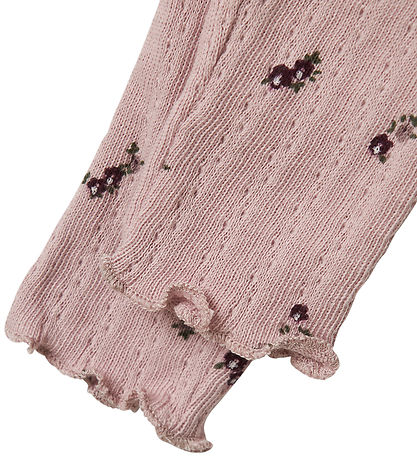 Name It Leggings - NbfLower - Burnished Lilac M. Blóm