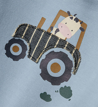 Name It Peysa - Útlimir - Dusty Blue M. Prentað