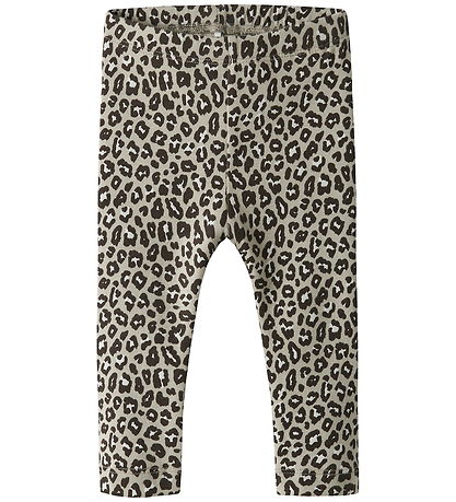 Name It Leggings - NbfLeoana - Peyote M. Hlébarða mynstur