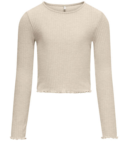 Kids Only Bluse - KogNella - Bimsstein Stone/Melange