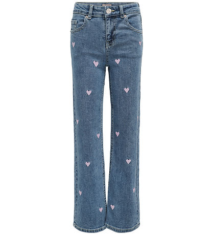 Jeans Kids Only - KogJuicy - Large - Heart - Noos - Blue Denim