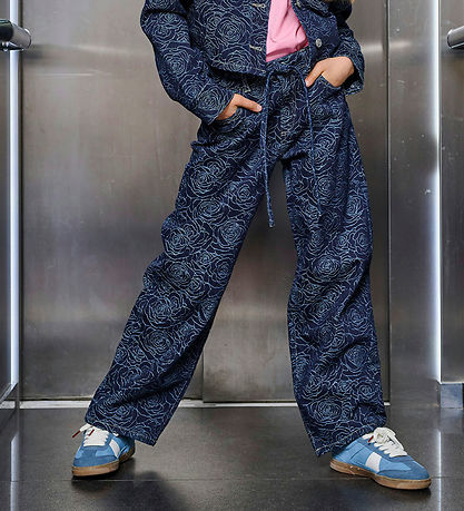Kids Only Jeans - KogGianna - Dark Blue Denim/Roses