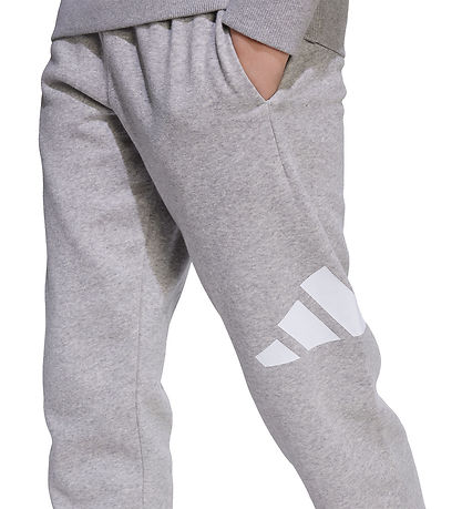 adidas Performance Sweat Set - Mgreyh/White w. Logo