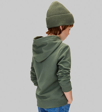 Calvin Klein Kapuzenpullover - Monogramm - Thymiangrün