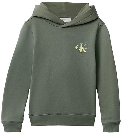 Calvin Klein Kapuzenpullover - Monogramm - Thymiangrün