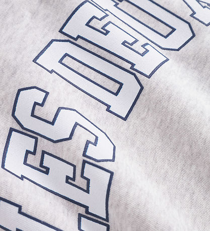 Les Deux Kapuzenpullover - Aidan - Snow Melange m. Logo