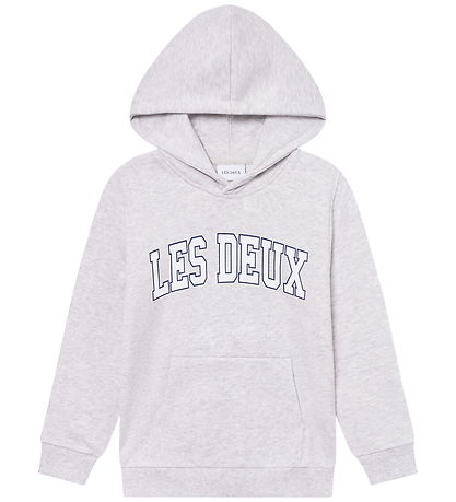 Les Deux Kapuzenpullover - Aidan - Snow Melange m. Logo