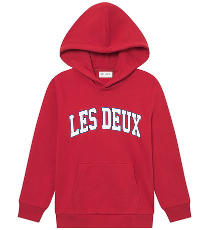 Les Deux Kapuzenpullover - Aidan - Scarlet Sage m. Logo