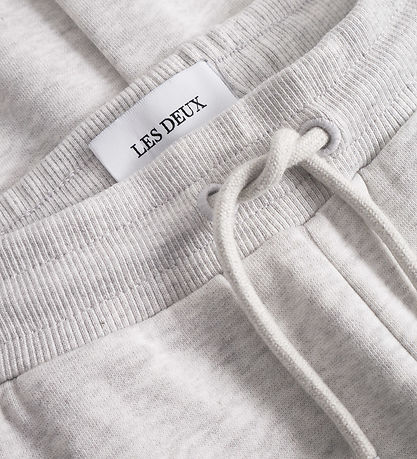 Les Deux Sweatpants - Aidan - Snow Melange w. Logo