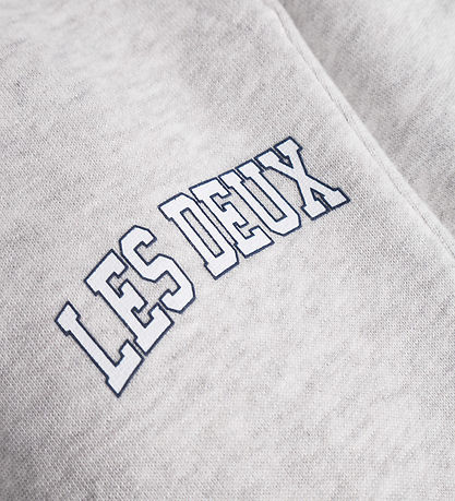 Les Deux Sweatpants - Aidan - Snow Melange w. Logo