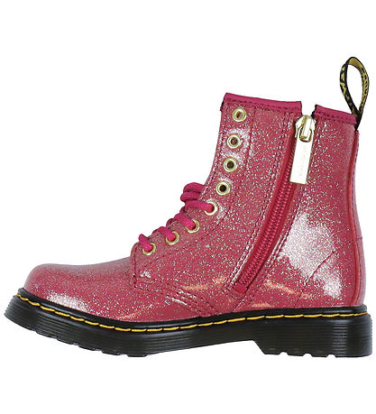 Dr. Martens Boots - 1460 J - Nebula Glitter - Fuchsia/Silver