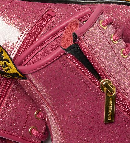 Dr. Martens Boots - 1460 J - Nebula Glitter - Fuchsia/Silver